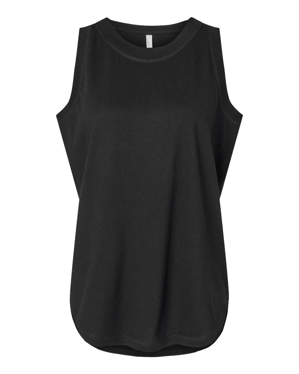 LAT 3592 Women's Relaxed Fine Jersey Tank — blank tank top, front view