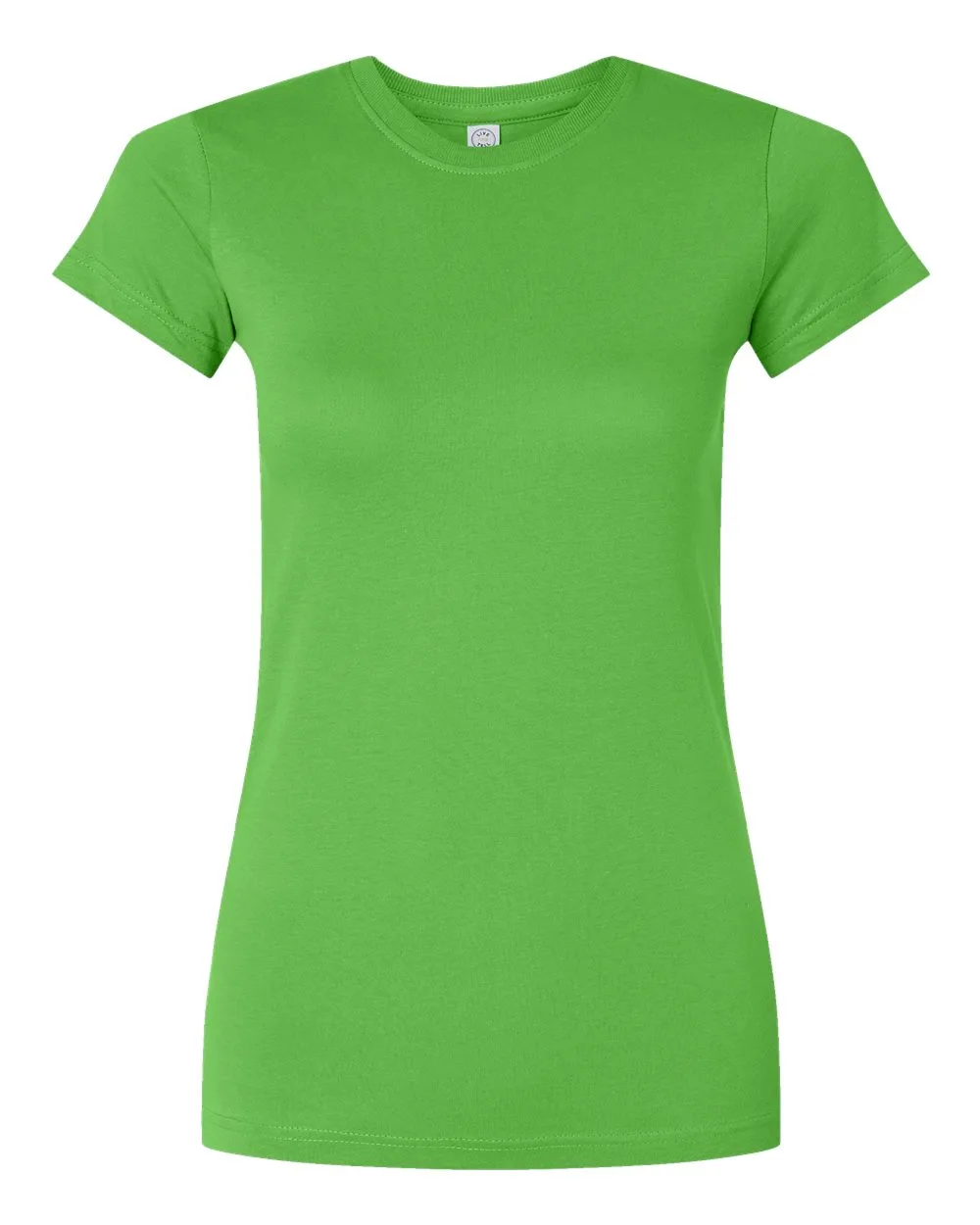 LAT 3616 Women's Fitted Fine Jersey Tee — blank t-shirt, front view