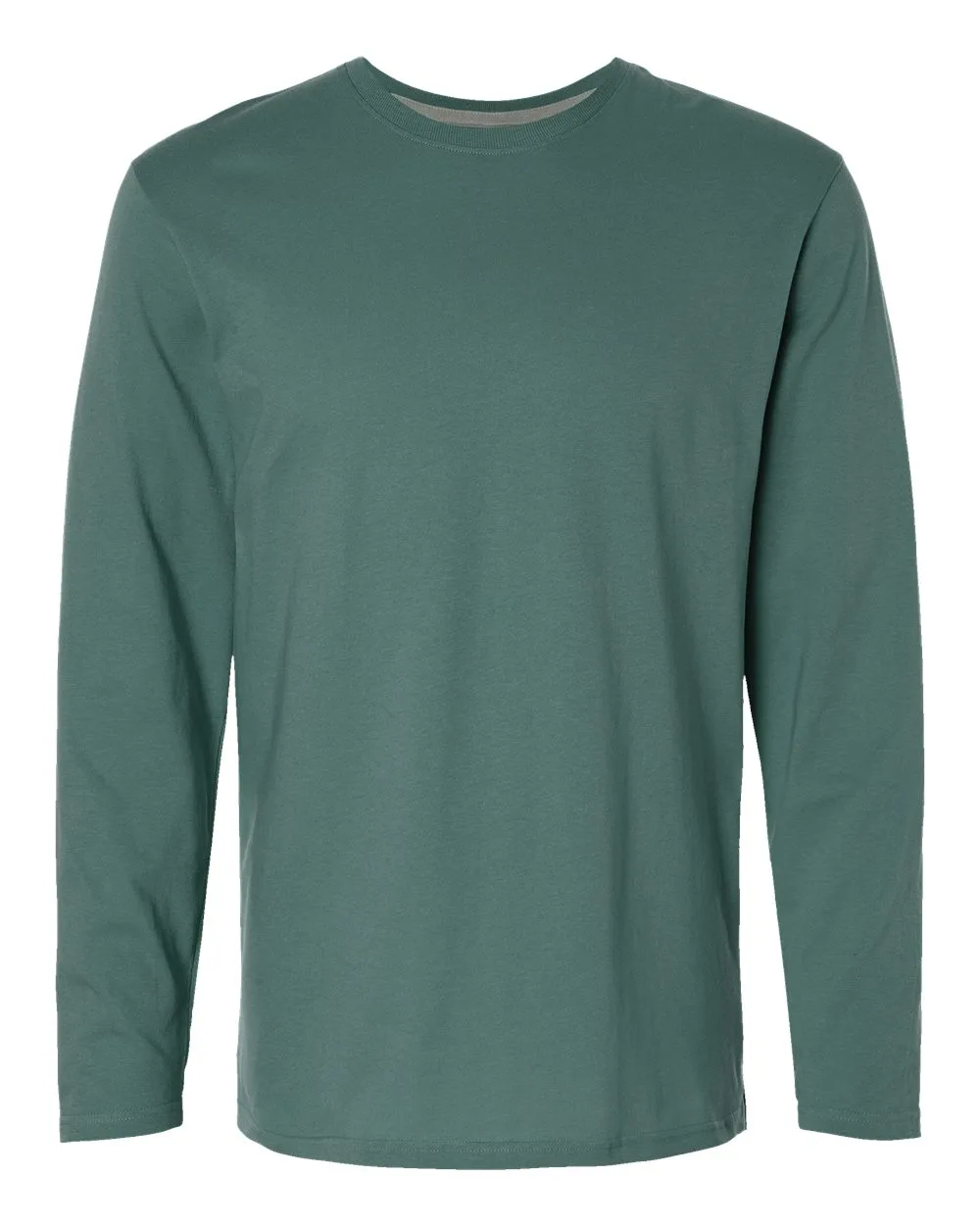 LAT 6918 Unisex Fine Jersey Long Sleeve Tee — blank long sleeve tee, front view