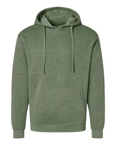 LAT 6926 Unisex Elevated Fleece Hoodie Sweatshirt — blank hooded sweatshirt, front view