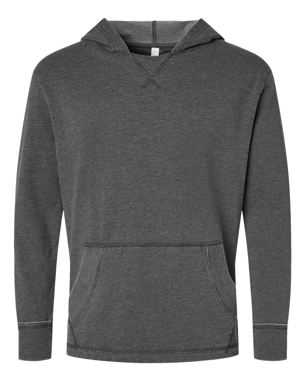 LAT 6936 Unisex Vintage Wash Hoodie Sweatshirt — blank hooded sweatshirt, front view