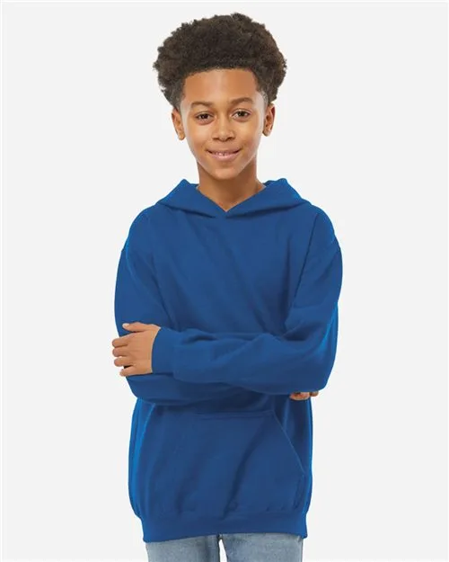 M&O 7800Y Youth ACE Fleece Hooded Sweatshirt — blank hooded sweatshirt, front view