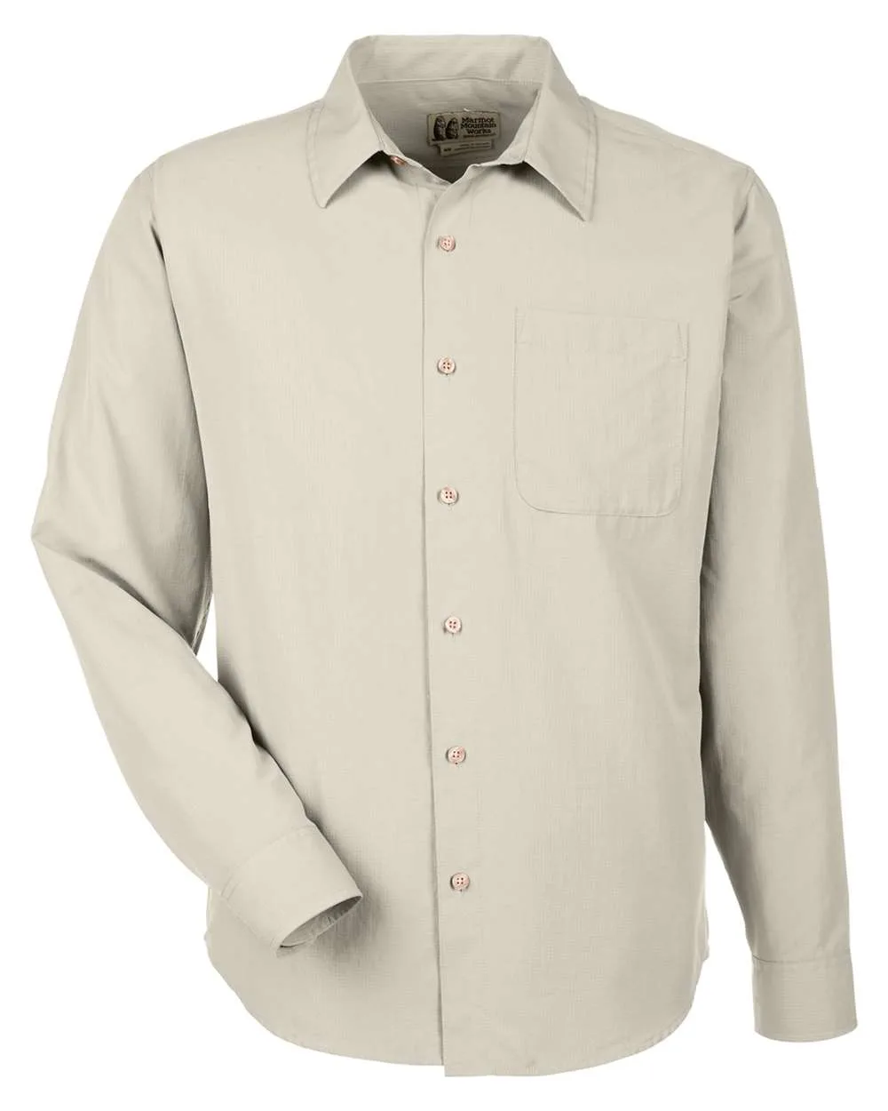Marmot M14089 Men's AirExchange Woven Shirt — blank woven shirt, front view
