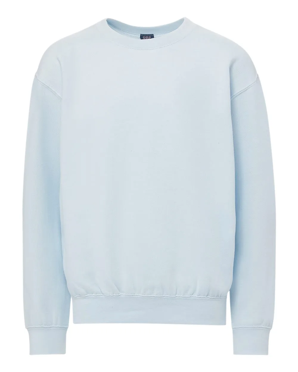 MV Sport 23154Y Youth Buddy Crewneck Sweatshirt — blank crewneck sweatshirt, front view