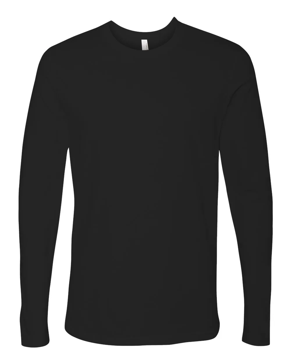 Next Level 3601 Unisex Cotton Long Sleeve T-Shirt — blank long sleeve tee, front view