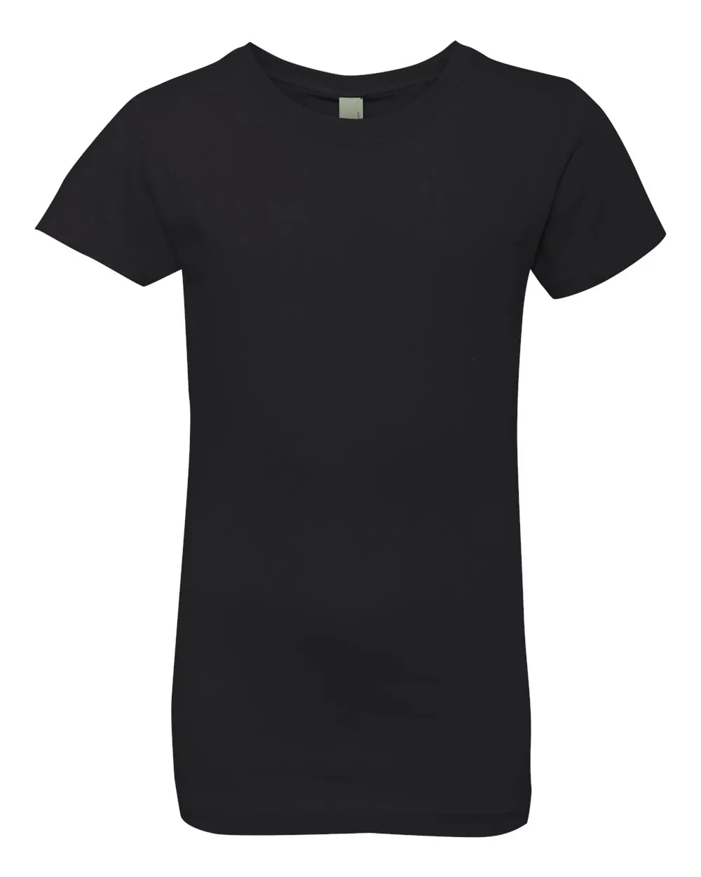 Next Level 3710 Girls’ Cotton Princess T-Shirt — blank t-shirt, front view