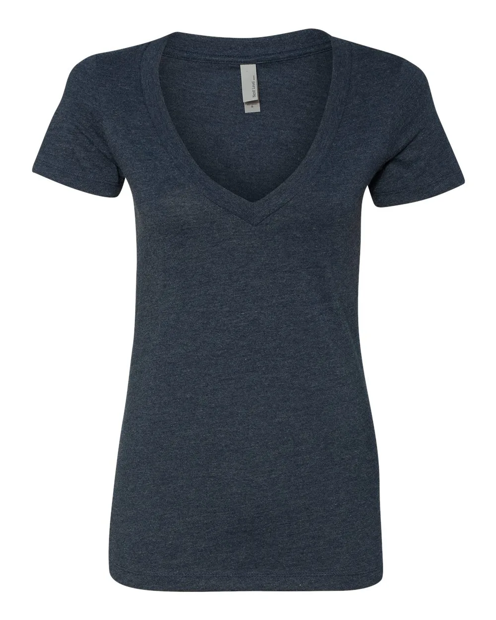 Next Level 6640 Women’s CVC Deep V-Neck T-Shirt — blank t-shirt, front view