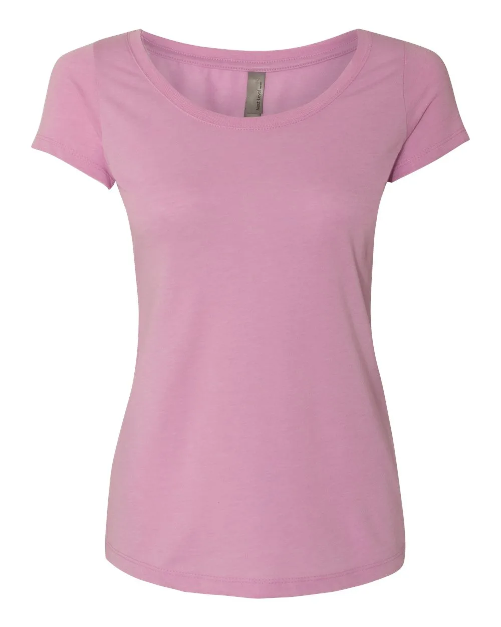 Next Level 6730 Women’s Triblend Scoop Neck T-Shirt — blank t-shirt, front view