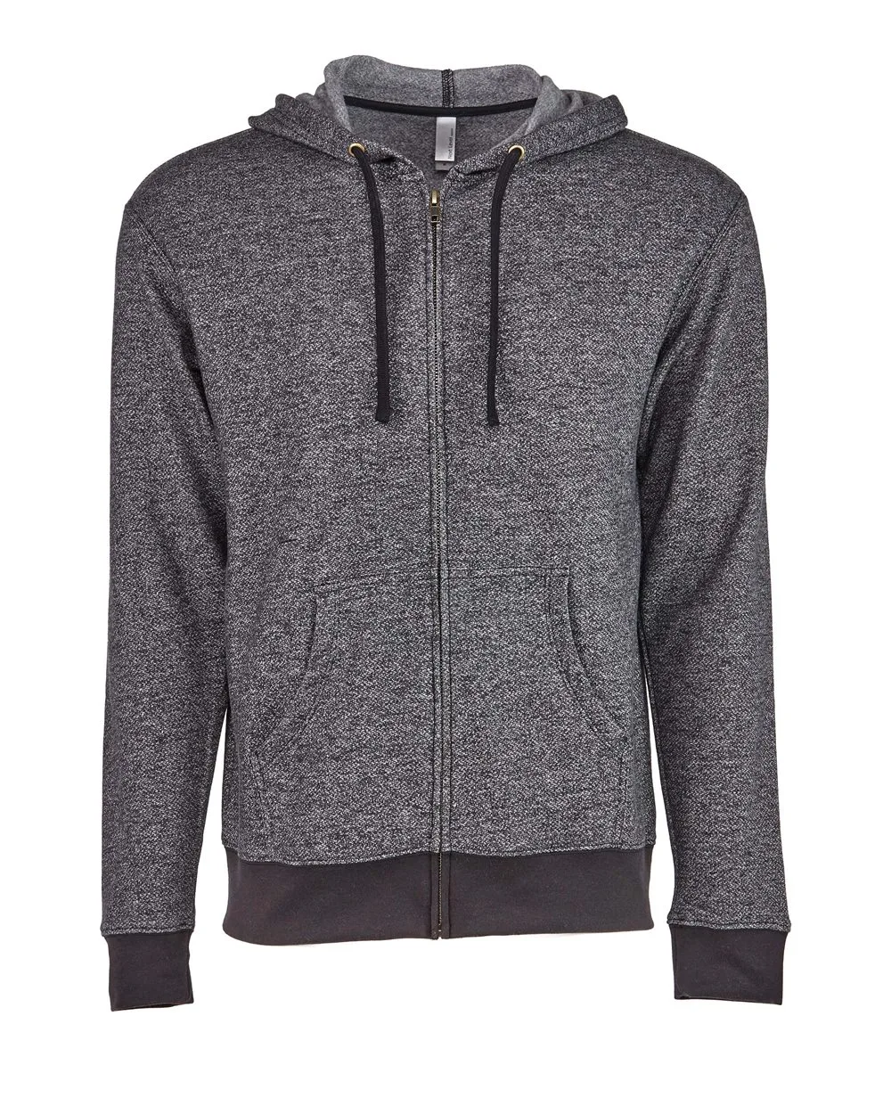Next Level 9600 Unisex Pacifica Full-Zip Hoodie Sweatshirt — blank hooded sweatshirt, front view
