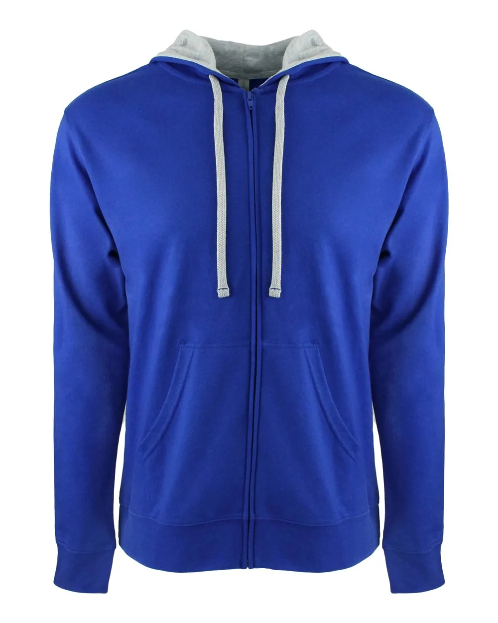 Next Level 9601 Unisex Laguna Full-Zip Hoodie Sweatshirt — blank hooded sweatshirt, front view