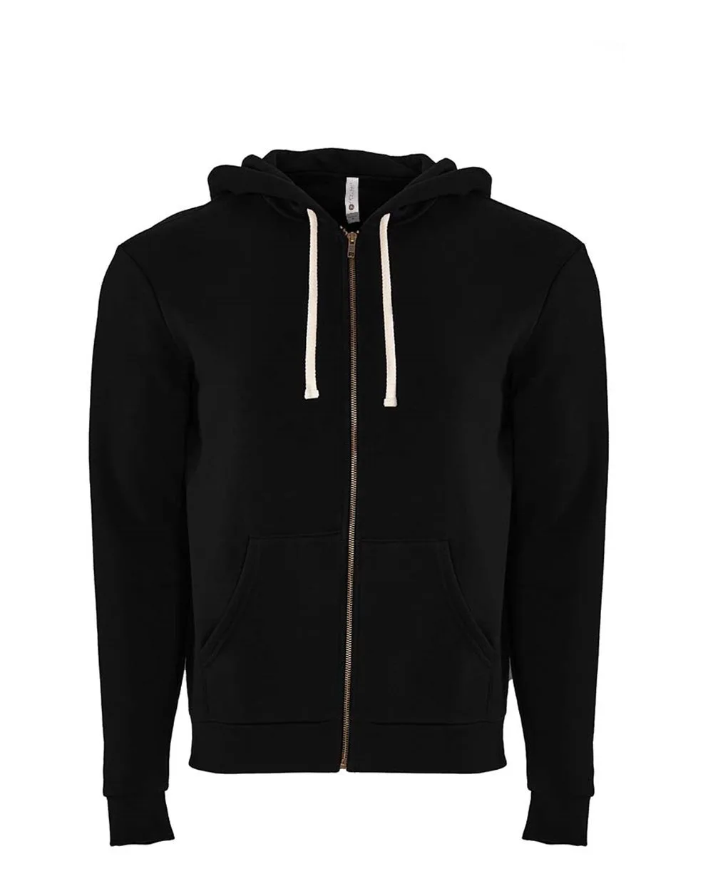 Next Level 9602 Unisex Santa Barbara Full-Zip Hoodie Sweatshirt — blank hooded sweatshirt, front view