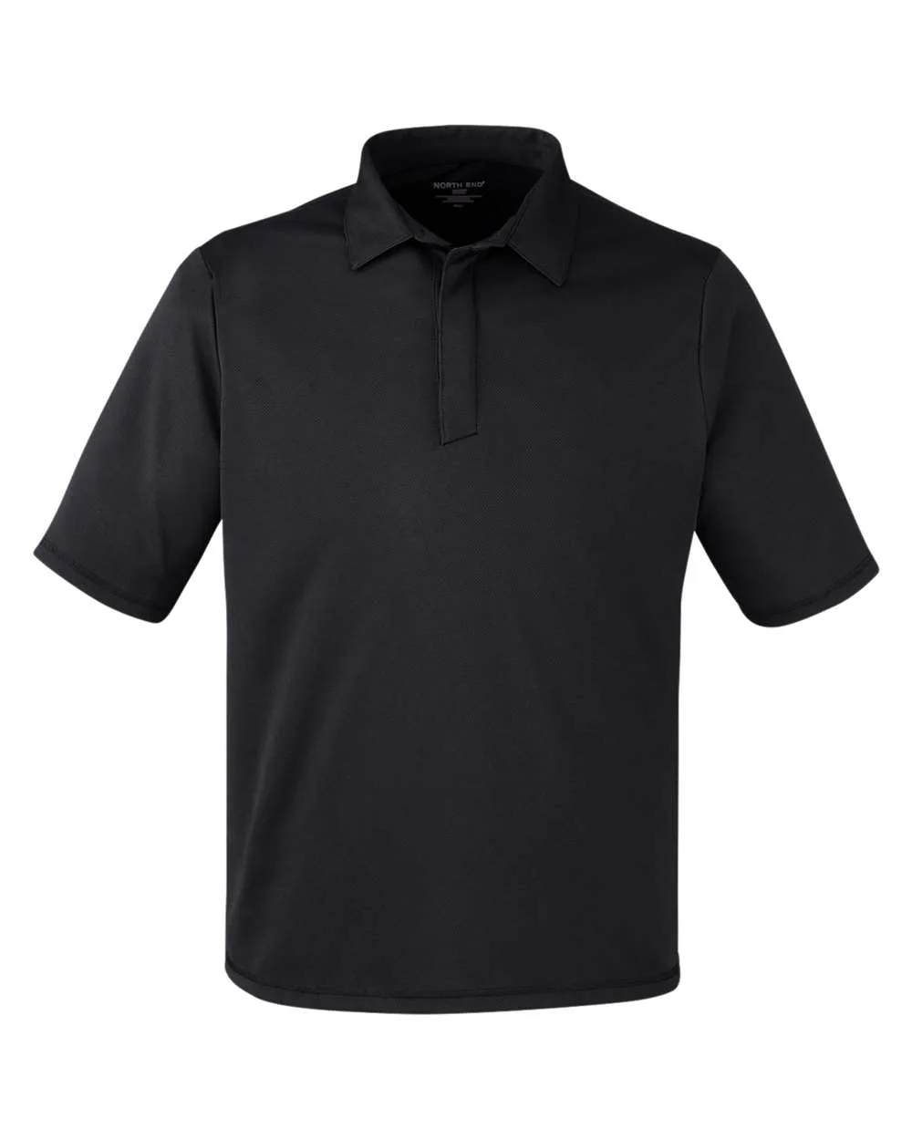 North End NE110 Men's Revive Coolcore® Polo — blank polo, front view