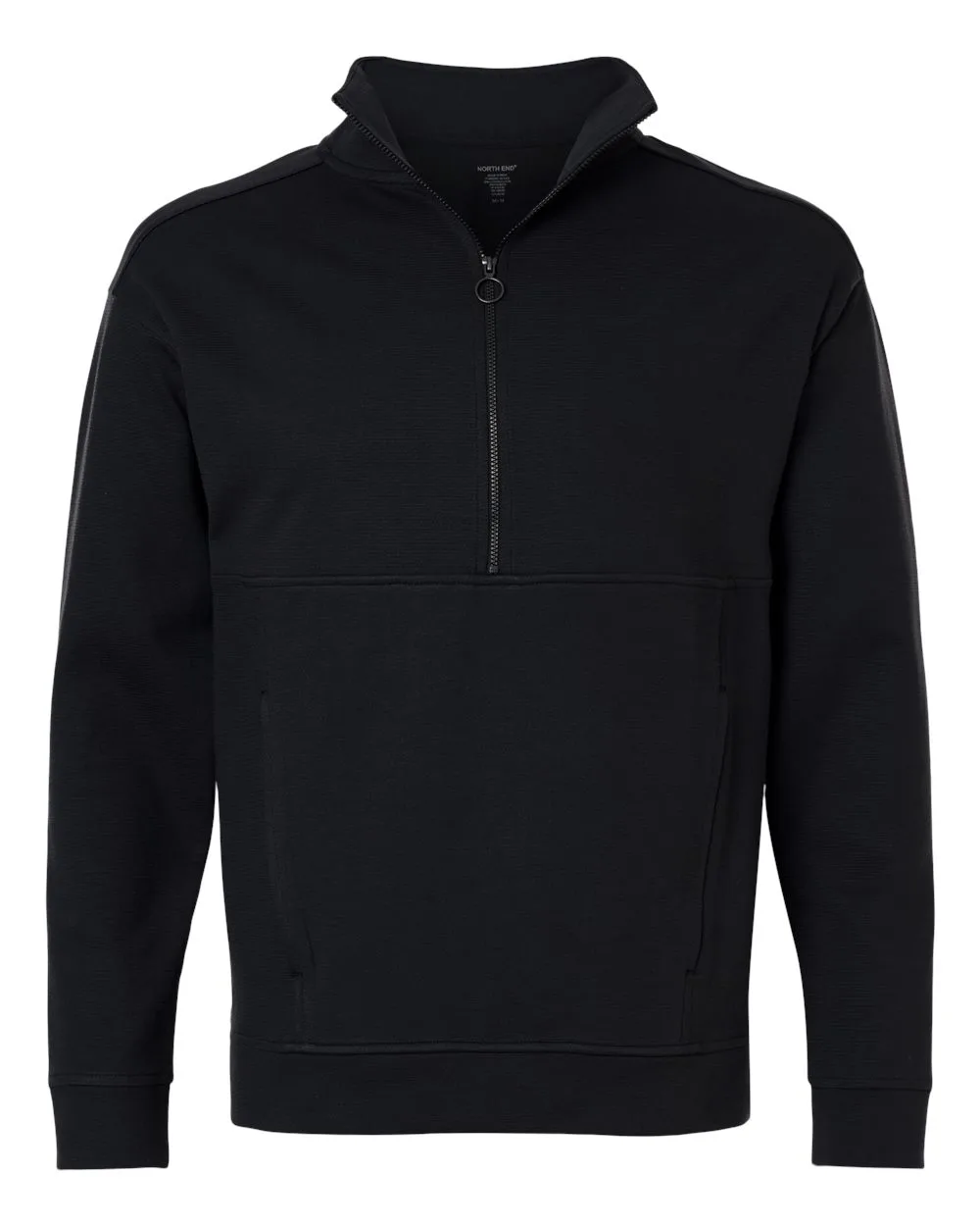 North End NE220 Men's Mantra Half-Zip Ottoman Pullover — blank garment, front view
