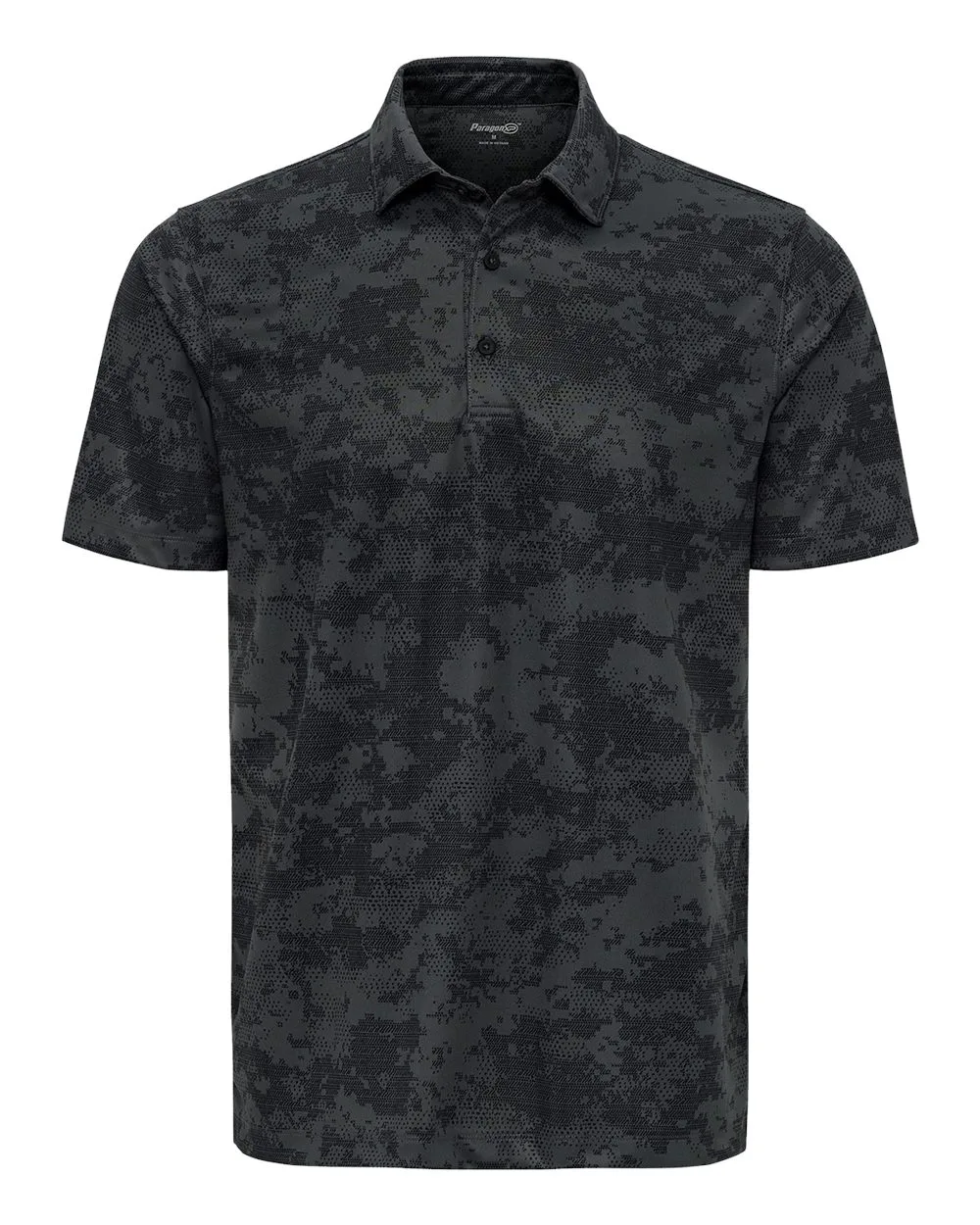 Paragon 171 Men's Monterey Printed Polo — blank polo, front view