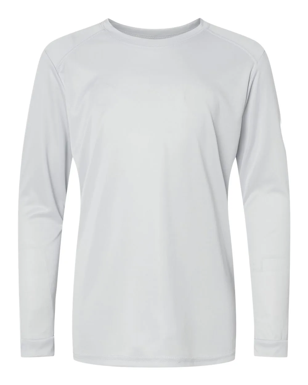 Paragon 218Y Youth Long Islander Performance Long Sleeve T-Shirt — blank long sleeve tee, front view
