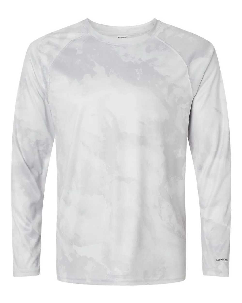 Paragon 228 Unisex Cabo Camo Performance Long Sleeve T-Shirt — blank long sleeve tee, front view