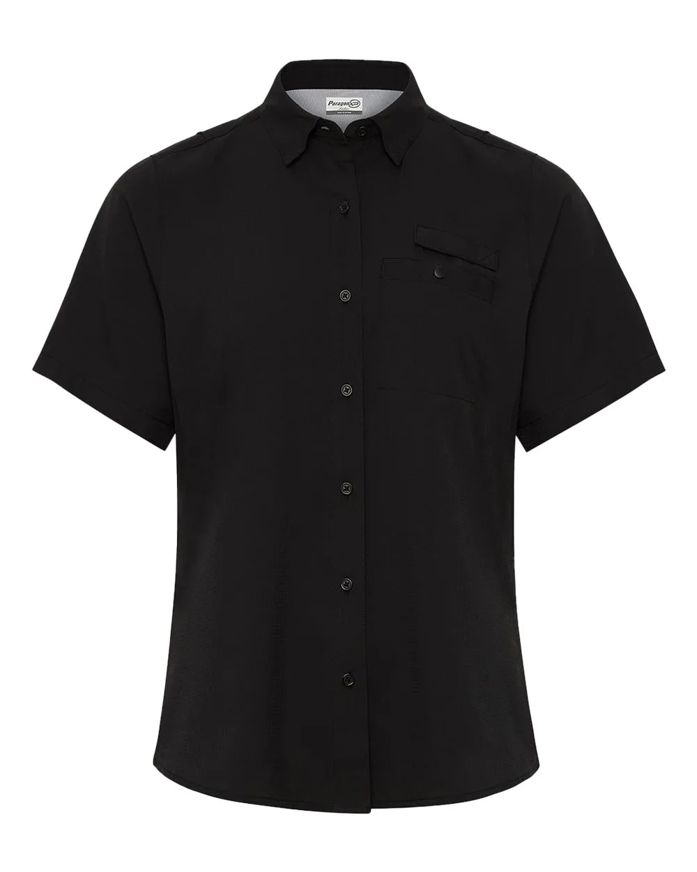 Paragon 704 Women's Hatteras Performance Short Sleeve Fishing Shirt — blank garment, front view