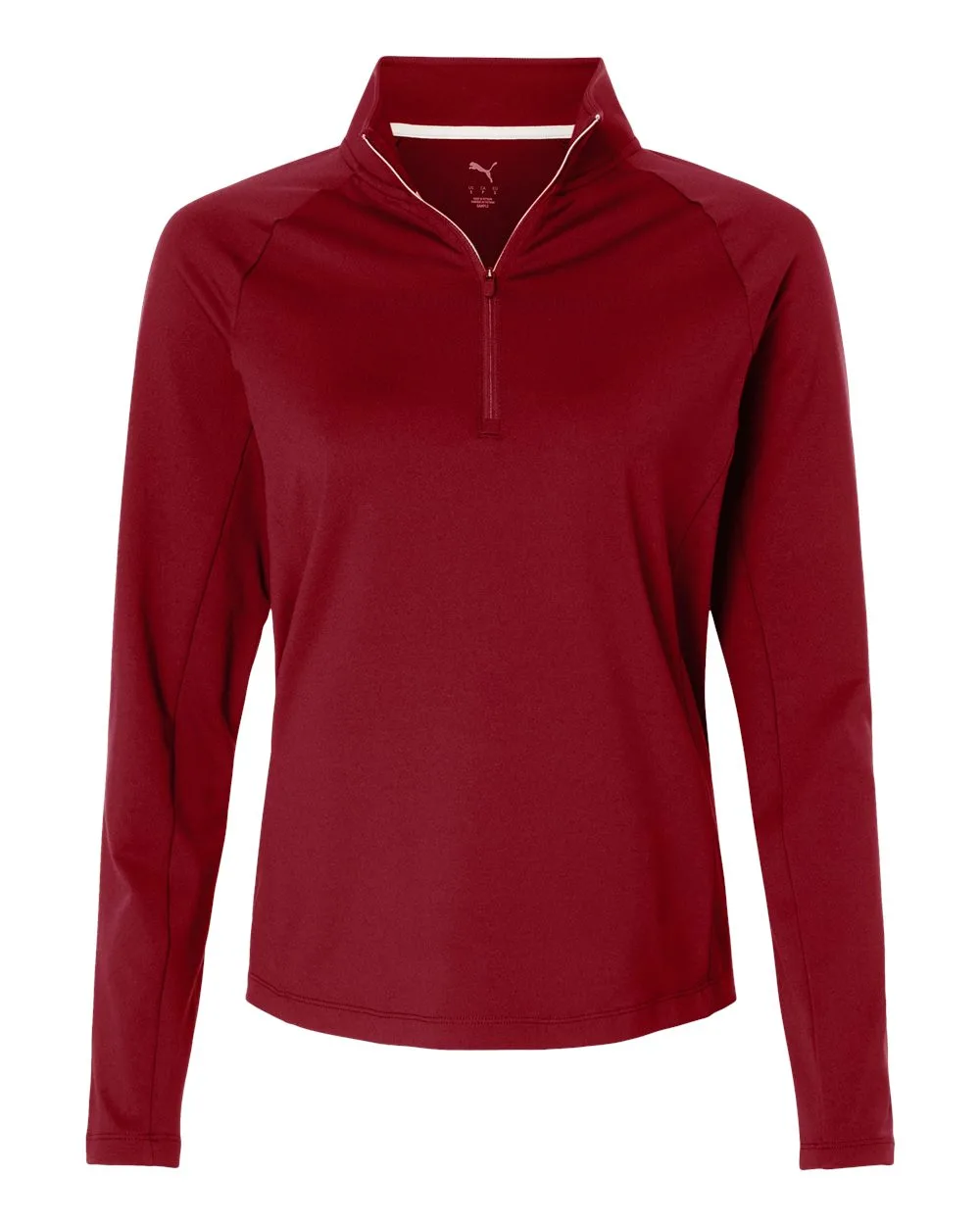 Puma Golf 629449 Women's Pure 2.0 Quarter-Zip — blank garment, front view