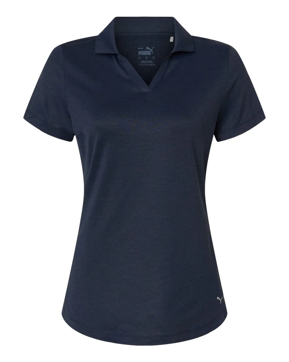 Puma Golf 631051 Womens Icon Heather Polo — blank polo, front view