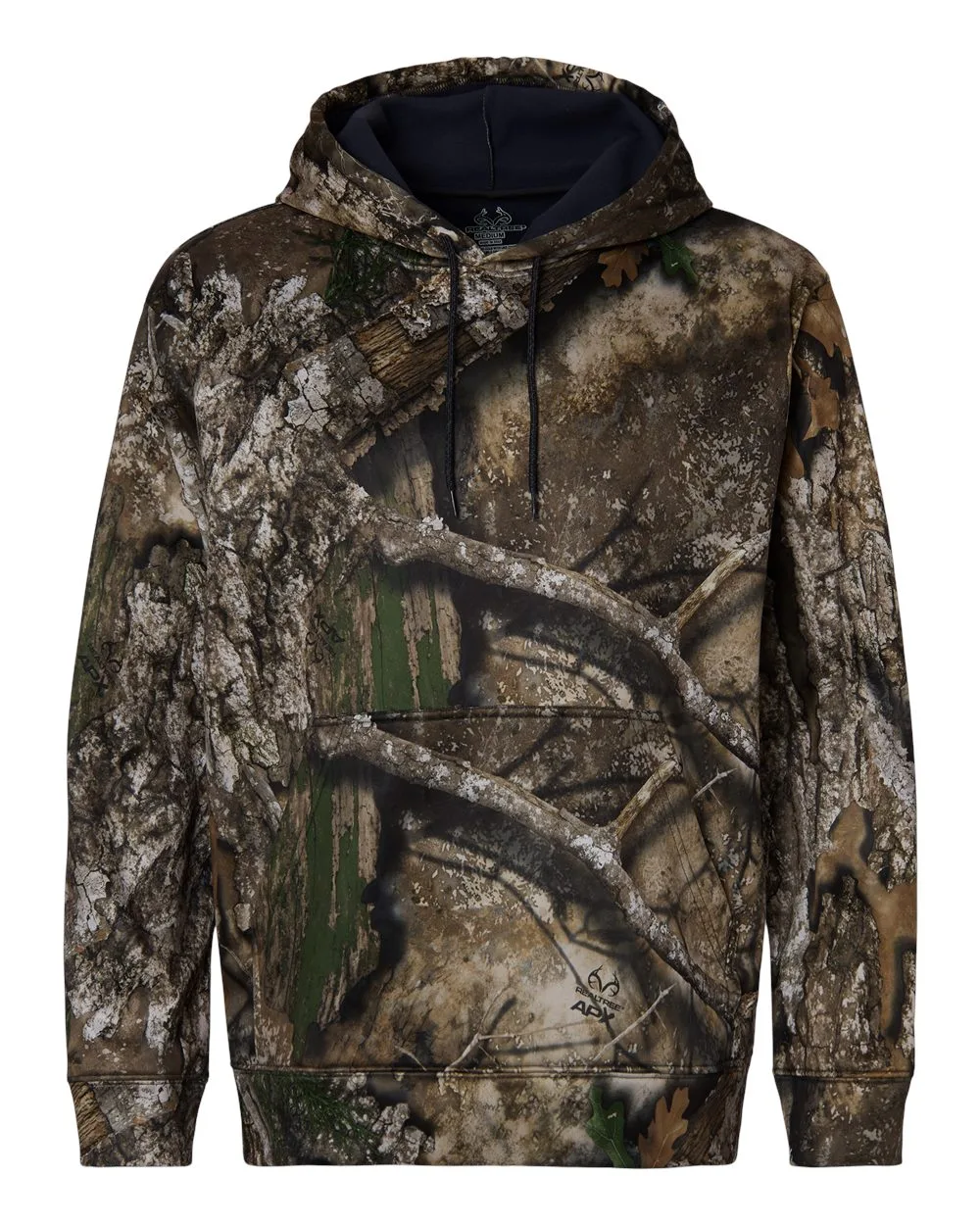 RealTree RT5302 Unisex Realtree® Performance Hooded Sweatshirt — blank hooded sweatshirt, front view