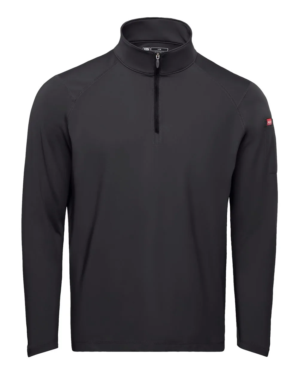 Red Kap QZM2 Men's Performance Cadet Collar Quarter-Zip Pullover — blank garment, front view