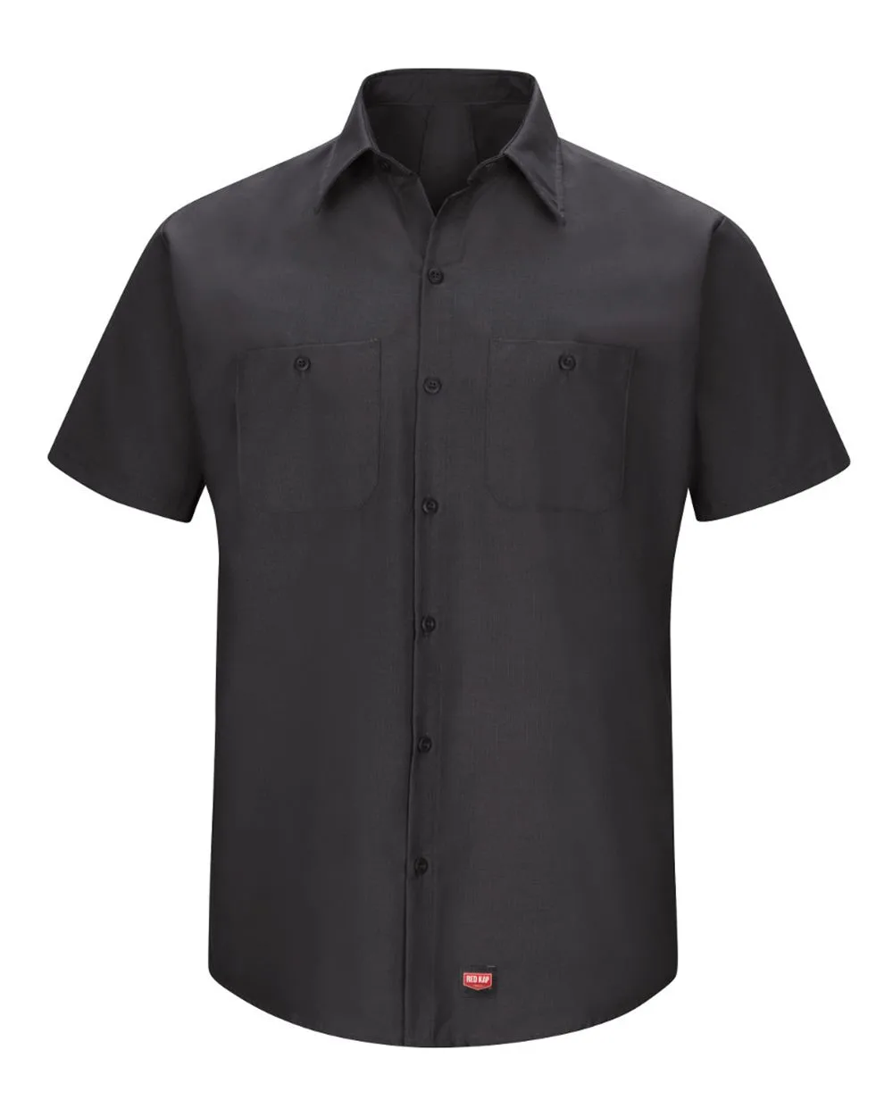Red Kap SX20T Men's Tall Mimix™ Short Sleeve Work Shirt — blank garment, front view