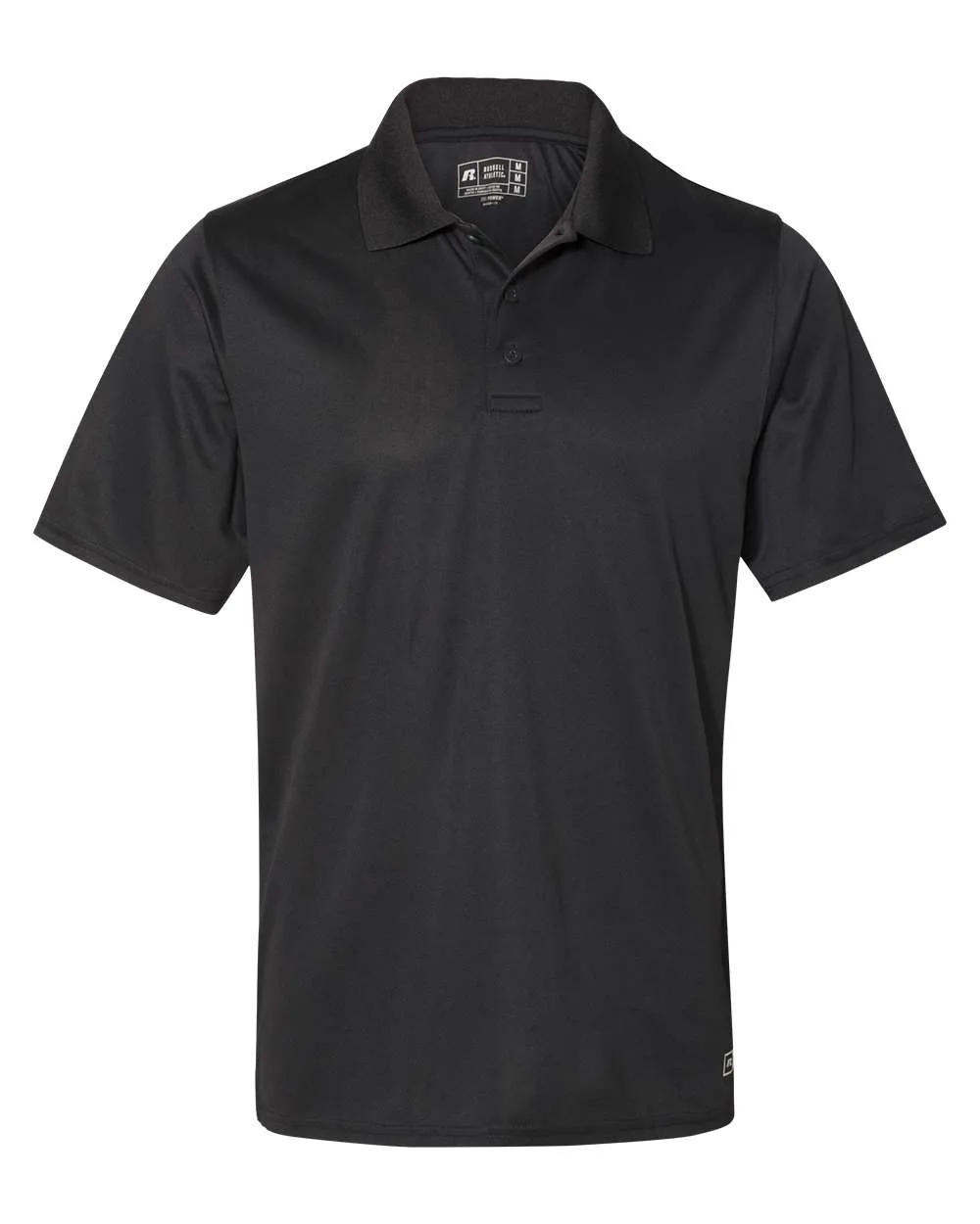 Russell Athletic 7EPTUM Men's Essential Perfomance Polo — blank polo, front view