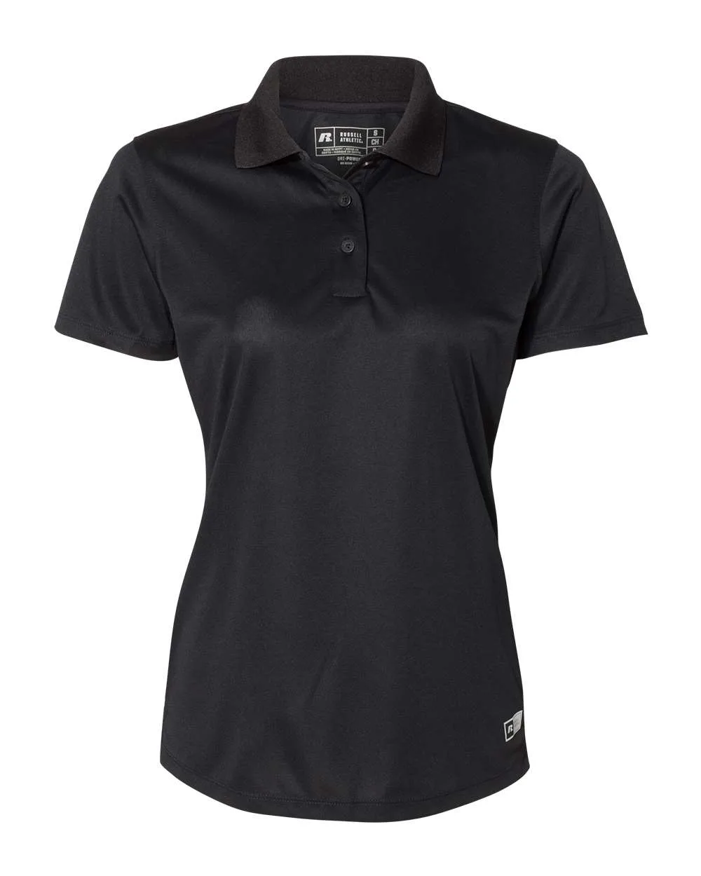 Russell Athletic 7EPTUX Women's Essential Polo — blank polo, front view