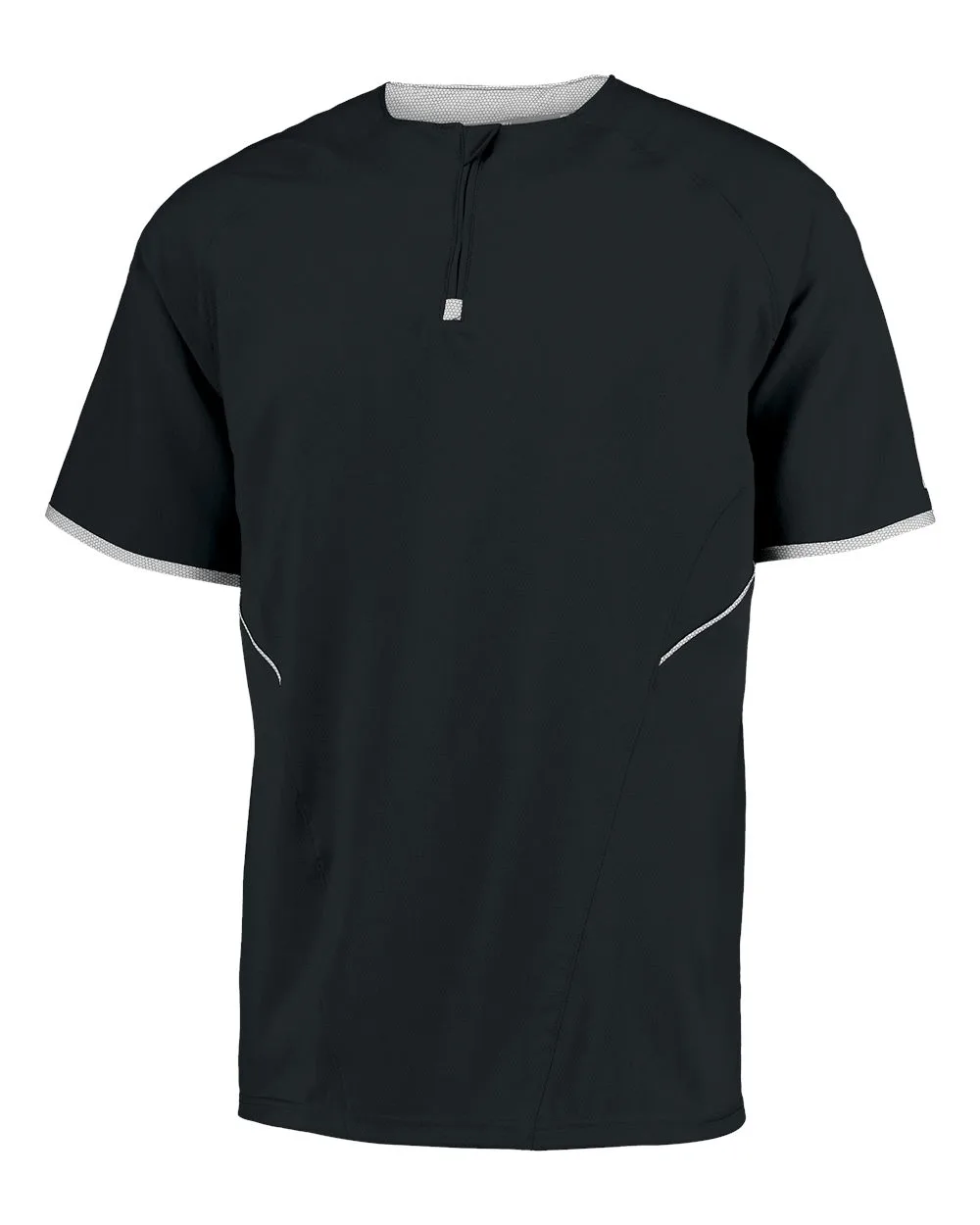 Russell Athletic 872RVM Unisex Dri-Power® Short Sleeve Quarter-Zip Pullover — blank garment, front view