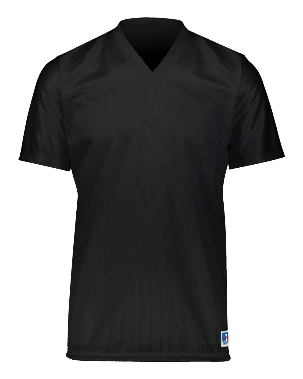 Russell Athletic R0593M Unisex Solid Flag Football Jersey — blank t-shirt, front view