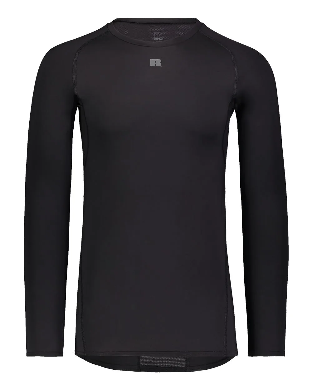 Russell Athletic R20CPM Unisex CoolCore® Long Sleeve Compression Shirt — blank garment, front view
