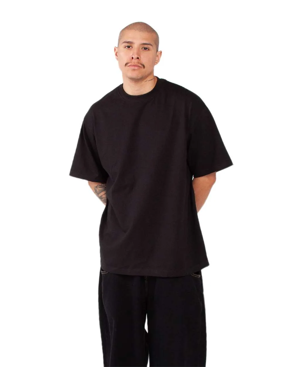 Shaka Wear SHMHSST Unisex Tall Max Heavyweight T-Shirt — blank t-shirt, front view