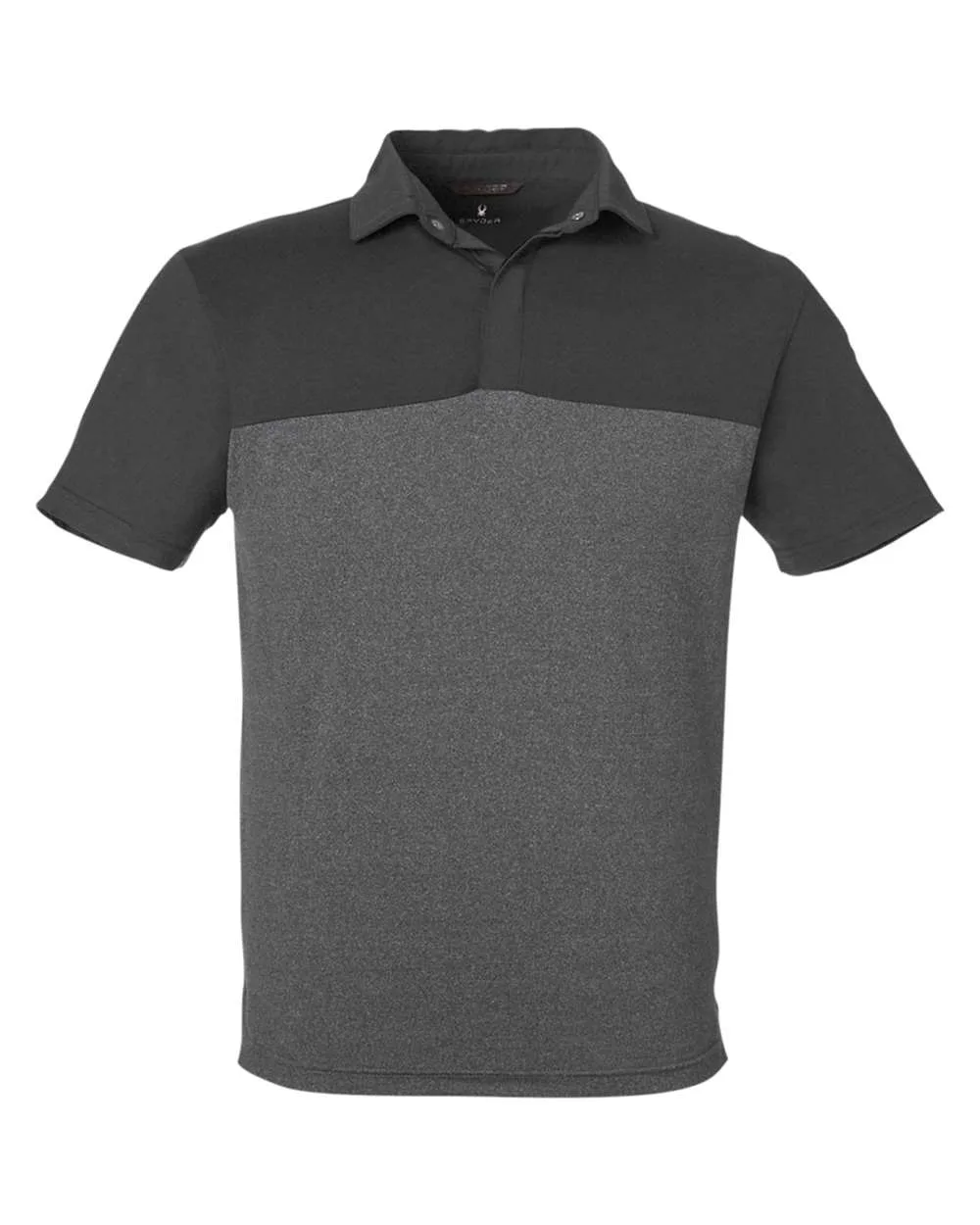Spyder S18023 Men's Spyre Flex Colorblock Polo — blank polo, front view