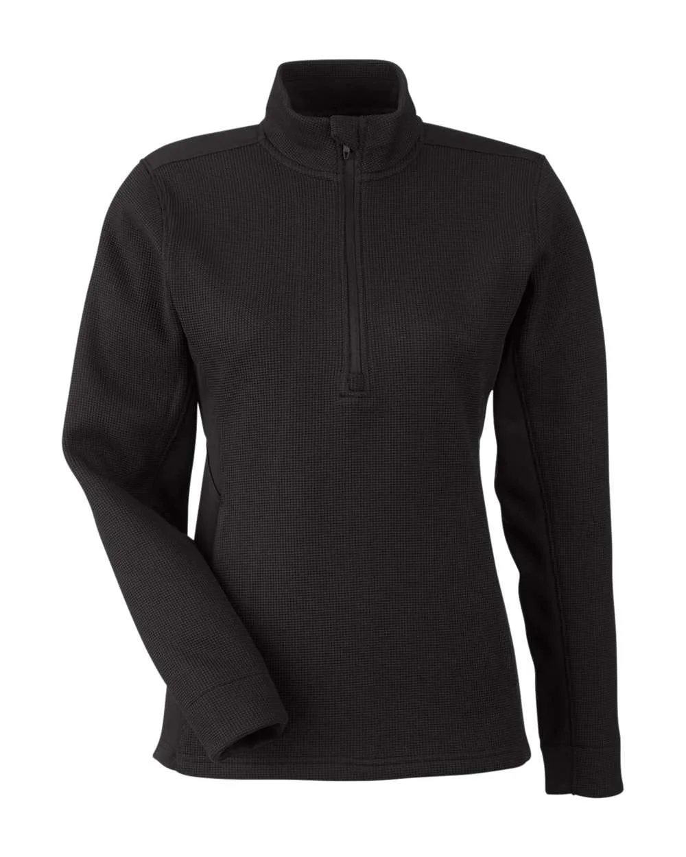 Spyder S18092 Women's Constant Canyon Quarter-Zip Pullover — blank garment, front view