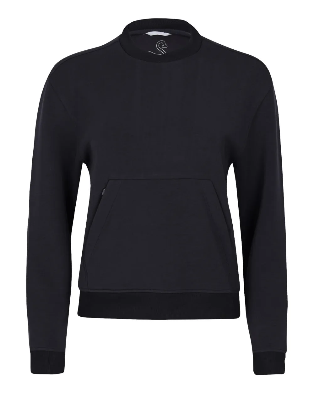 Swannies SWM500L Women's Margaret Cross Neck Sweatshirt — blank crewneck sweatshirt, front view