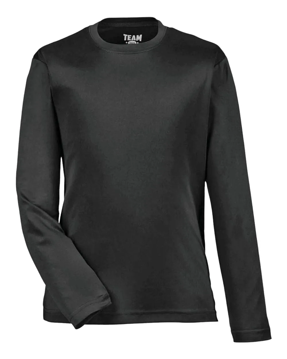 Team 365 TT11YL Youth Zone Performance Long Sleeve T-Shirt — blank long sleeve tee, front view