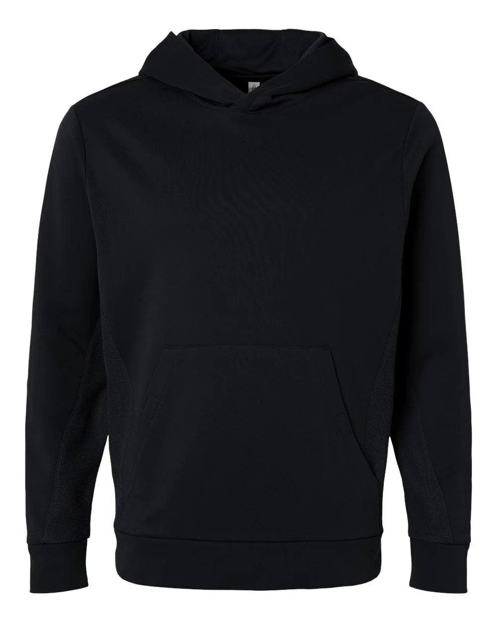 Team 365 TT400 Unisex Squad Hooded Tech Fleece Pullover — blank hooded sweatshirt, front view