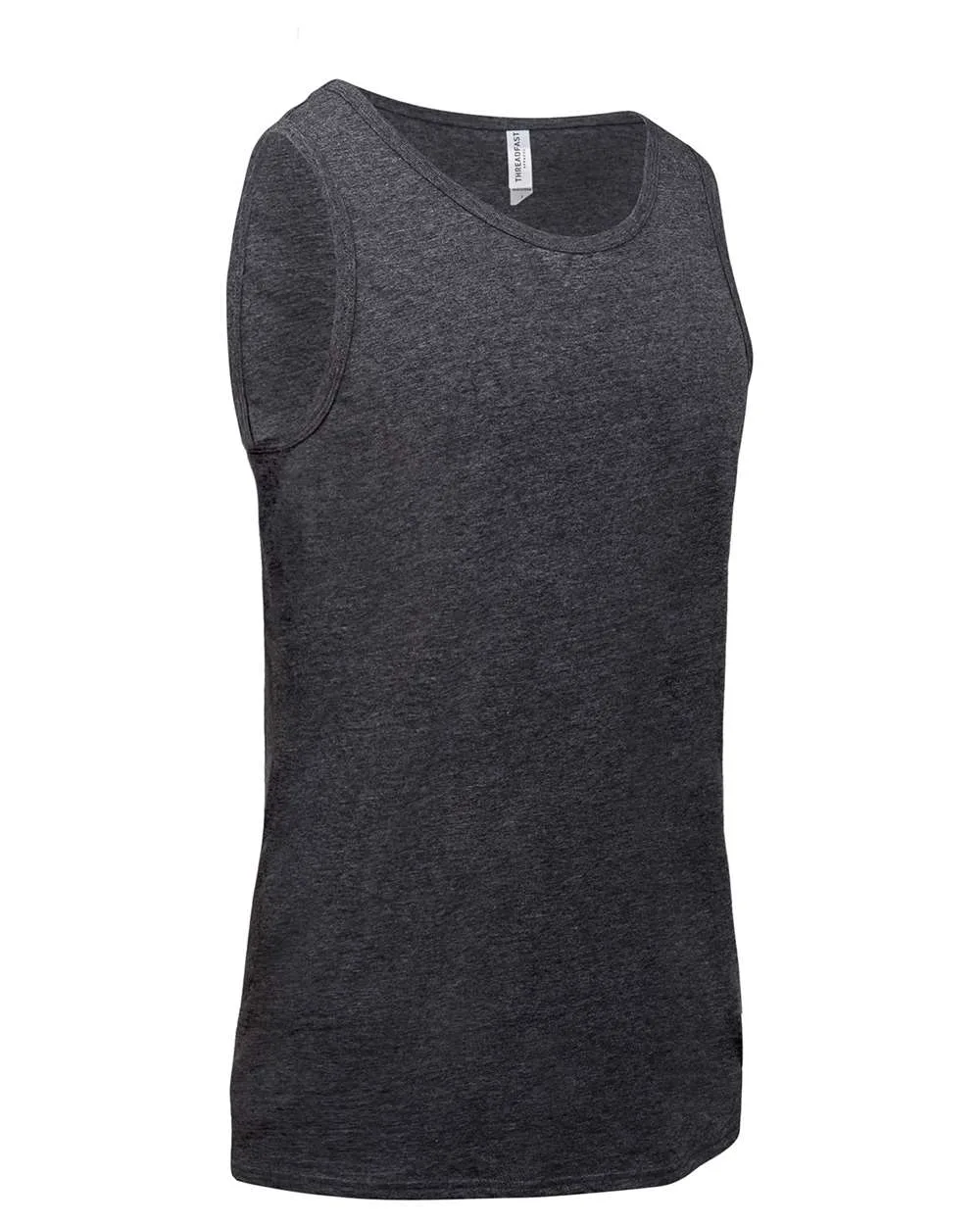Threadfast Apparel 102C Unisex Tri-Blend Tank Top — blank tank top, front view