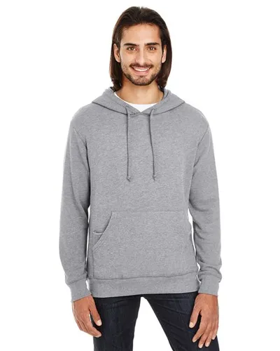 Threadfast Apparel 321H Unisex Tri-Blend French Terry Hooded Sweatshirt — blank hooded sweatshirt, front view