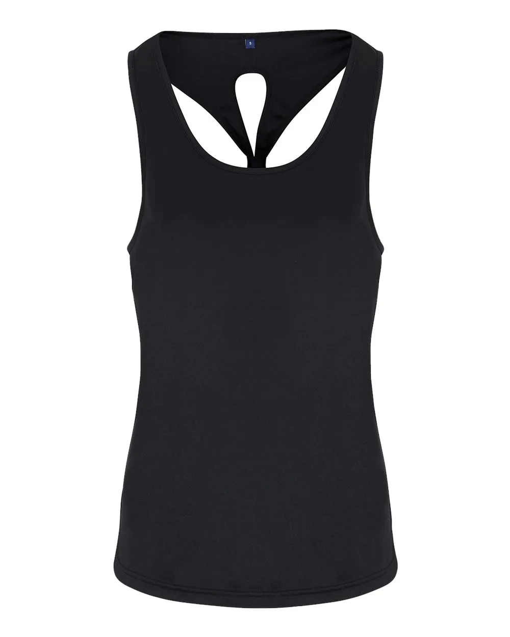 TriDri TD042 Women's Knot Back Venus Tank — blank tank top, front view