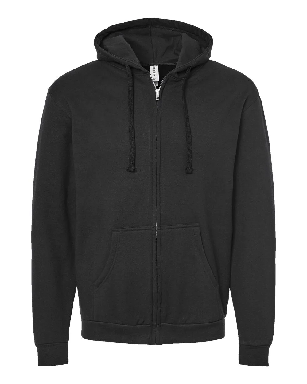 Tultex 331 Unisex Full-Zip Hooded Sweatshirt — blank hooded sweatshirt, front view