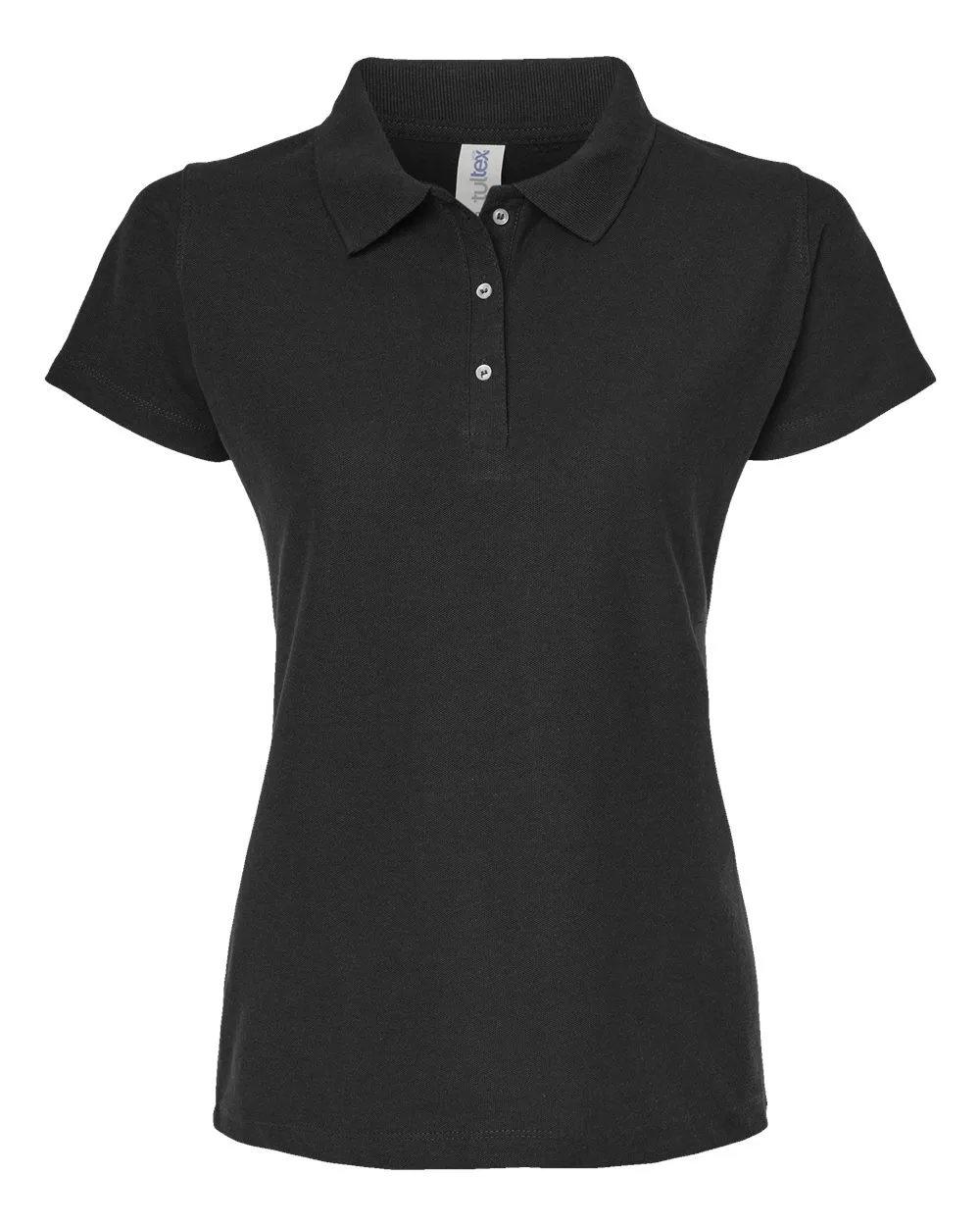 Tultex 401 Women's 50/50 Sport Pique Polo — blank polo, front view