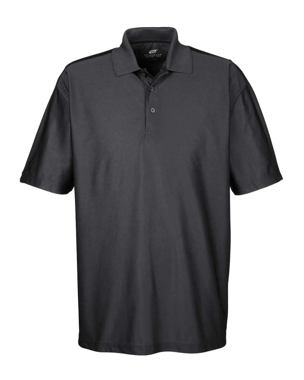 UltraClub 8415 Men's Cool & Dry Elite Performance Polo — blank polo, front view