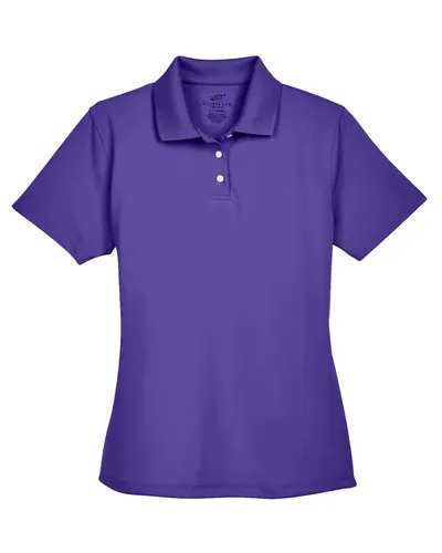 UltraClub 8445L Women's Cool & Dry Stain-Release Performance Polo — blank polo, front view