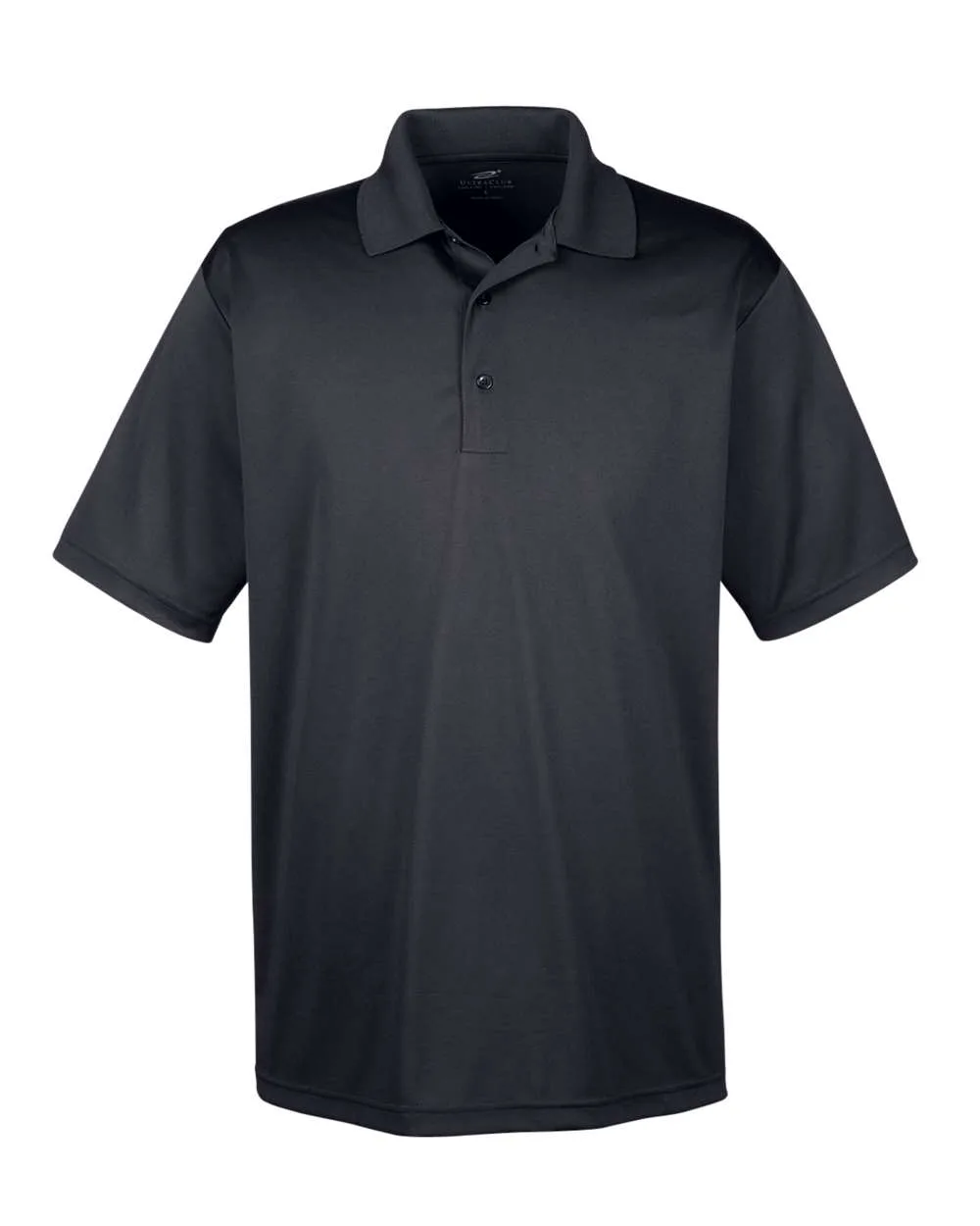 UltraClub 8610 Men's Cool & Dry 8-Star Elite Performance Interlock Polo — blank polo, front view