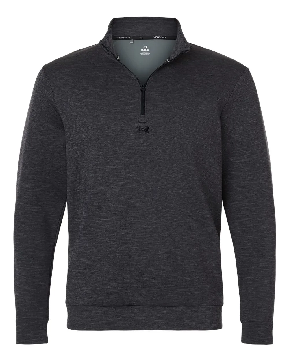 Under Armour 1387124 Men's Drive Midlayer Quarter-Zip Pullover — blank garment, front view