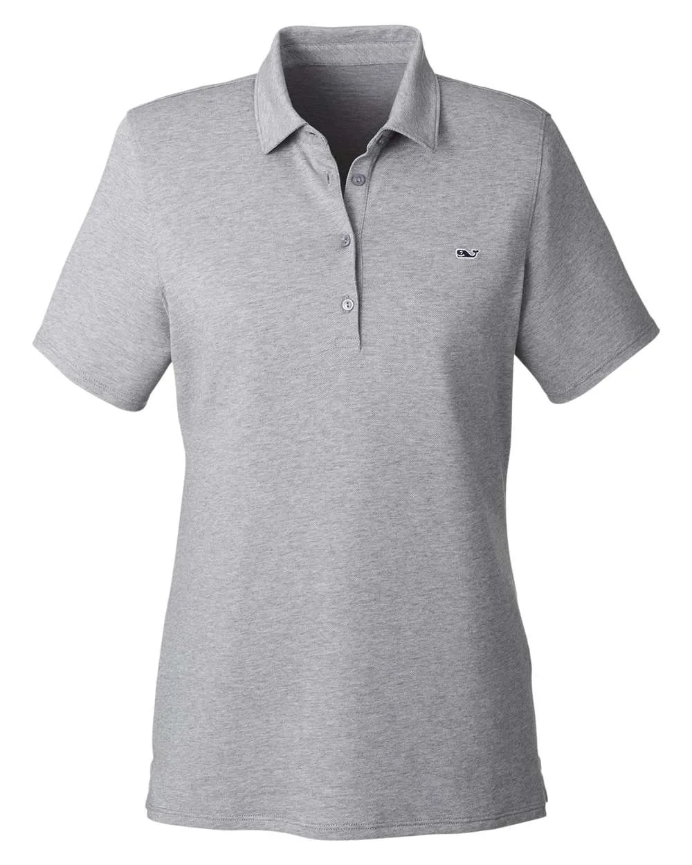 vineyard vines G001189 Women's Edgartown Pique Polo — blank polo, front view