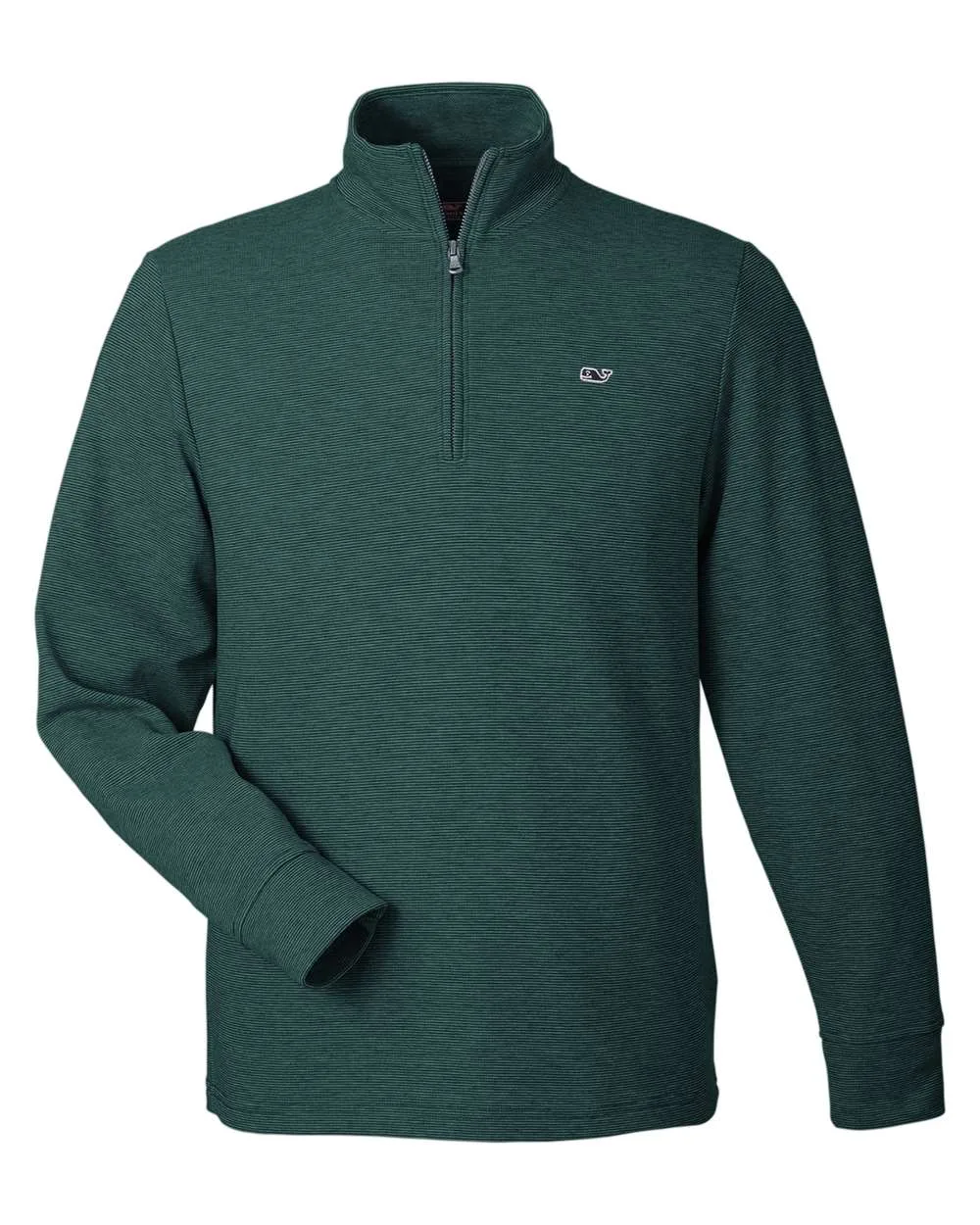 vineyard vines K002708 Men's Saltwater Quarter-Zip Pullover — blank garment, front view